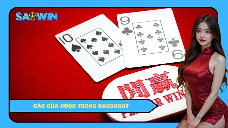 Các cửa cược trong Baccarat